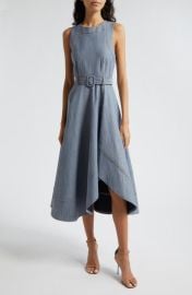 Cinq Sept Zelda High-Low Sleeveless Denim Dress at Nordstrom