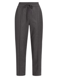 Cinq a Sept Adalie Drawstring Metallic Striped Pants at Saks Fifth Avenue