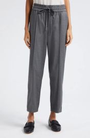 Cinq a Sept Adalie Drawstring Metallic Striped Pants at Nordstrom