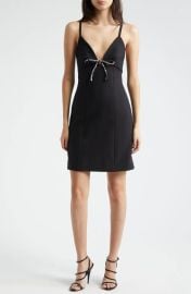 Cinq a Sept Adele Embellished Bow Minidress at Nordstrom Rack