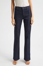 Cinq a Sept Alina Topstitch Stripe Jeans at Nordstrom