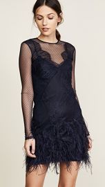 WornOnTV Taylor s navy lace and feather dress on The Bold and the