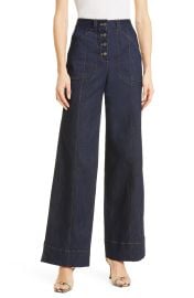 Cinq a Sept Benji Wide Leg Jeans in Indigo  at Nordstrom