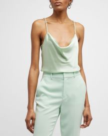 Cinq a Sept Braided Marta Silk Cami at Neiman Marcus