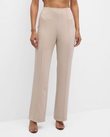 Cinq a Sept Brianna Slim Straight-Leg Crepe Pants at Neiman Marcus