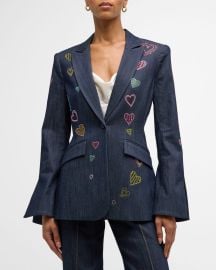 Cinq a Sept Cheyenne Denim Blazer at Neiman Marcus