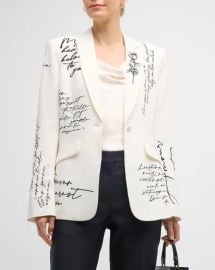 Cinq a Sept Cheyenne Embroidered Mon Amour Blazer at Neiman Marcus