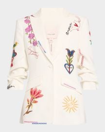 Cinq a Sept Cheyenne Scrunched Summer Love Blazer at Neiman Marcus