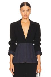 Cinq a Sept Dionne Mixed Media Blazer at Revolve