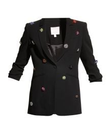 Cinq a Sept Ditsy Khloe Embellished Blazer at Neiman Marcus