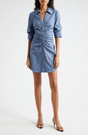 Cinq a Sept Elina Ruched Short Sleeve Mini Dress at Nordstrom