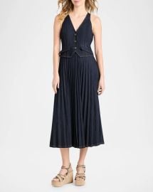 Cinq a Sept Esther Dress in Indigo at Neiman Marcus