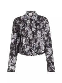 Cinq a Sept Holiday Jamie Floral Pleated Top at Saks Fifth Avenue