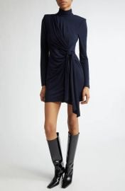 Cinq a Sept Johnson Knit Turtleneck Tie Waist Minidress at Nordstrom