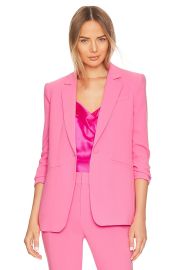 Cinq a Sept Khloe Crepe Ruched Blazer at Revolve