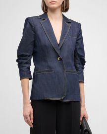 Cinq a Sept Khloe Denim Blazer at Neiman Marcus