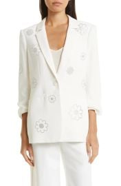 Cinq a Sept Khloe Heatset Daisies Blazer at Nordstrom