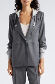 Cinq a Sept Khloe Mixed Media Jacket at Nordstrom