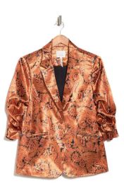 Cinq a Sept Kylie Blazer Jacket In Paisley Flame at Nordstrom Rack