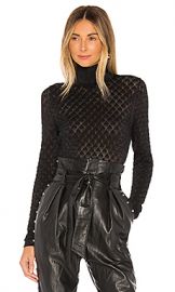 Cinq a Sept Lilette Turtleneck in Black Metallic from Revolve com at Revolve