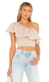 Cinq a Sept Lilibeth Top in Latte at Revolve