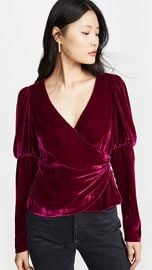 Cinq a Sept Long Sleeve Theo Top at Shopbop