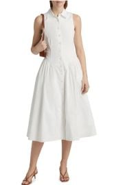 Cinq a Sept Losey Stretch Cotton Midi Shirtdress at Saks Off 5th