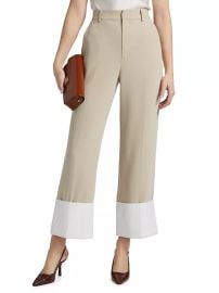 Cinq a Sept Mesa Wide Cuff Pants at Saks Fifth Avenue