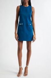 Cinq a Sept Mia Embossed Faux Leather Sleeveless Minidress at Nordstrom Rack