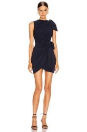 Cinq a Sept Mini Nanon Dress in Navy   FWRD at Forward