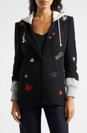 Cinq a Sept Nebula Embellished Hooded Khloe Jacket at Nordstrom