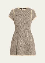 Cinq a Sept Nova Metallic Tweed Mini Dress - at Bergdorf Goodman