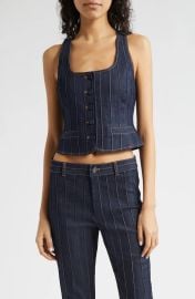 Cinq a Sept Rowena Denim Top at Nordstrom