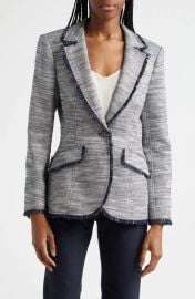 Cinq a Sept Sallie Metallic Fringe Blazer at Nordstrom Rack