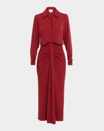 Cinq a Sept Seferina Dress in Bordeaux at Neiman Marcus