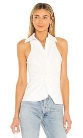 Cinq a Sept Sleeveless Mckenna Top in Ivory at Revolve