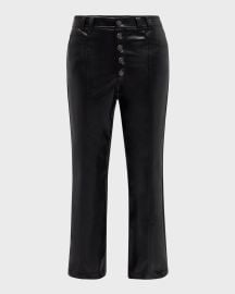 Cinq a Sept Wallace Faux Leather Bootcut Ankle Pants at Neiman Marcus