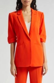 Cinq a Sept XOXO Khloe Elbow-Sleeve Blazer in Lima Bean at Nordstrom