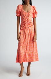 Cinq a Sept Ximena Summer Waves Midi Dress at Nordstrom