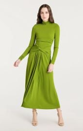 Cinq a Sept Zahara Twist Front Turtleneck Gown at Cinq a Sept