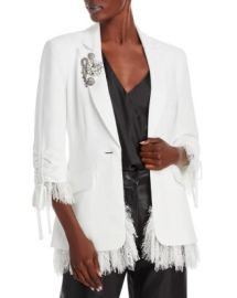 Cinq agrave Sept Cinq Sept Roxie Broach Embellished Blazer Bloomingdales at Bloomingdales