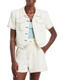 Cinq agrave Sept Coco Short Sleeve Jacket   Bloomingdales at Bloomingdales