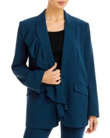 Cinq agrave Sept Margo Ruffle Trim Blazer Bloomingdales at Bloomingdales