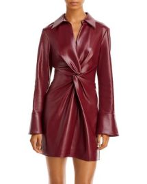 Cinq agrave Sept Mckenna Faux Leather Mini Dress Bloomingdales at Bloomingdales