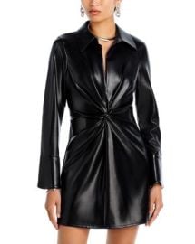 Cinq agrave Sept Mckenna Faux Leather Mini Dress Bloomingdales at Bloomingdales