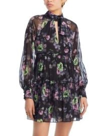 Cinq agrave Sept Revin Midnight Bloom Keyhole Dress Bloomingdales at Bloomingdales