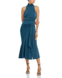 Cinq agrave Sept Rori Tie Waist High Neck Midi Dress - 100 Exclusive Bloomingdales at Bloomingdales