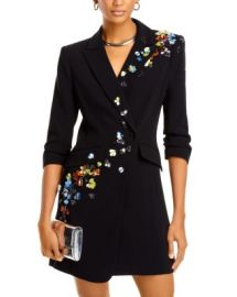 Cinq agrave Sept Sequin Flower Embellished Mini Dress Bloomingdales at Bloomingdales