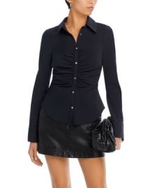 Cinq agrave Sept Sienna Ruched Shirt Bloomingdales at Bloomingdales