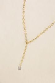 Circle Chain Adjustable 18k Gold Plated Lariat Necklace Ettika at Ettika